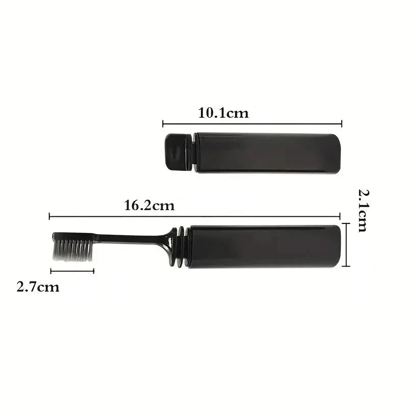 Portabel och kompakt fällbar tandborste